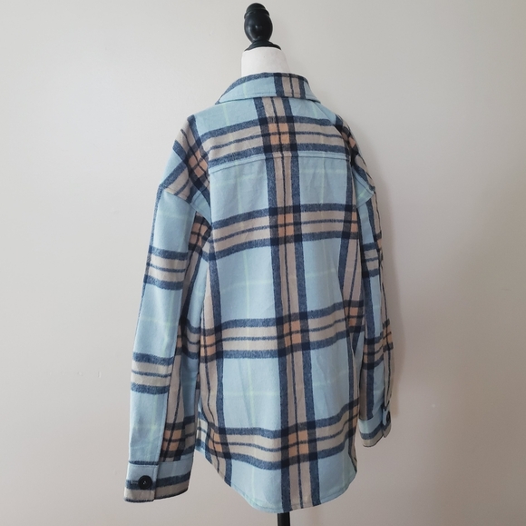 Anthropologie Avec Les Filles Plaid Fleece Shacket - Picture 11 of 16